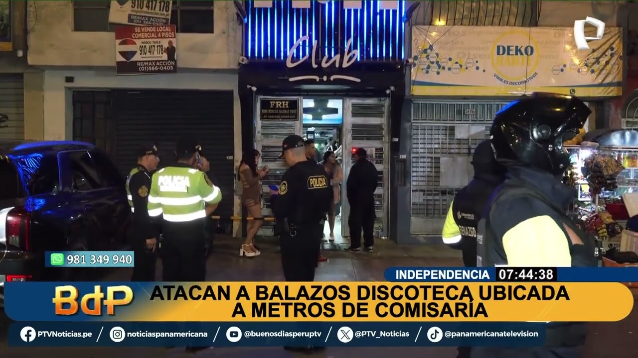 Nueve disparos y un herido: atacan discoteca ubicada a metros de comisaría de Independencia