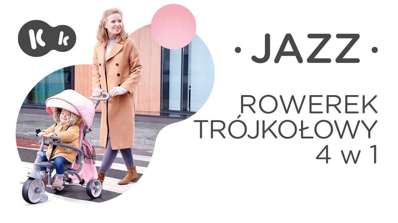 Składany rowerek trójkołowy 4 w 1 JAZZ Kinderkraft