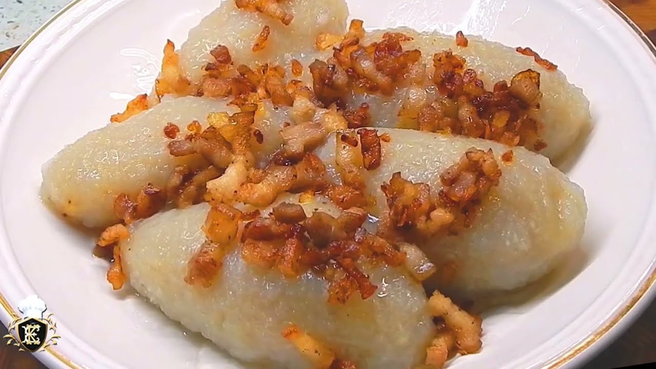 Простое и вкусное блюдо из картошки. Цепеллины с мясом.