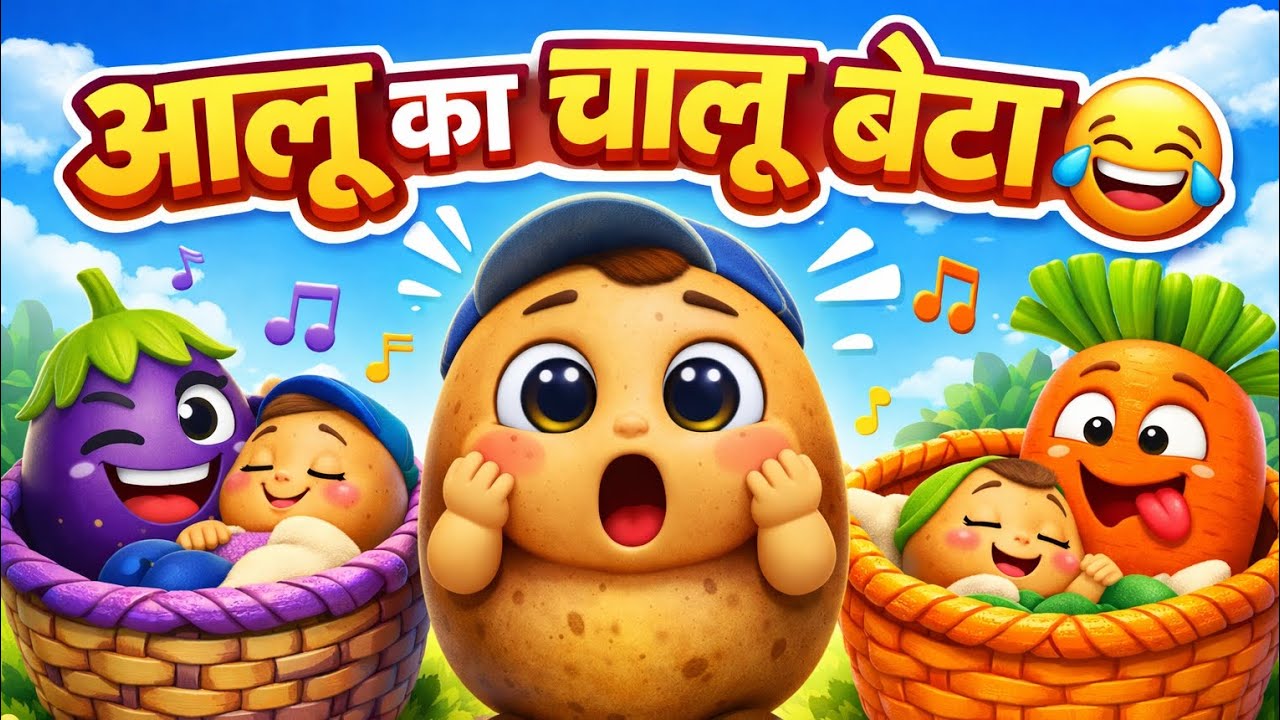 Aloo Kachaloo Beta Kahan Gaye The | Hindi Rhymes for Children | Screentak 