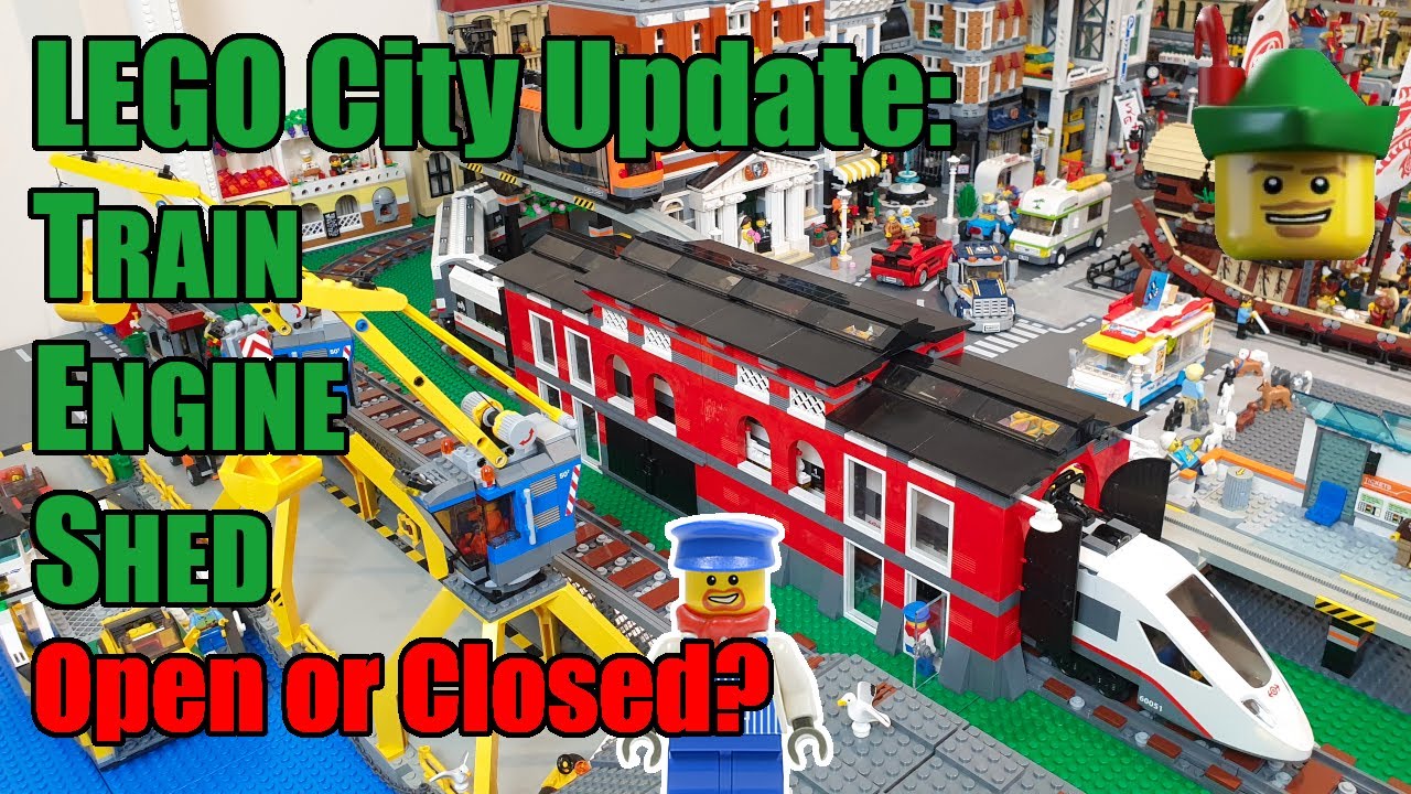 LEGO City Update - Updated Train Engine Shed MOC 10027 🚆🚂🏹