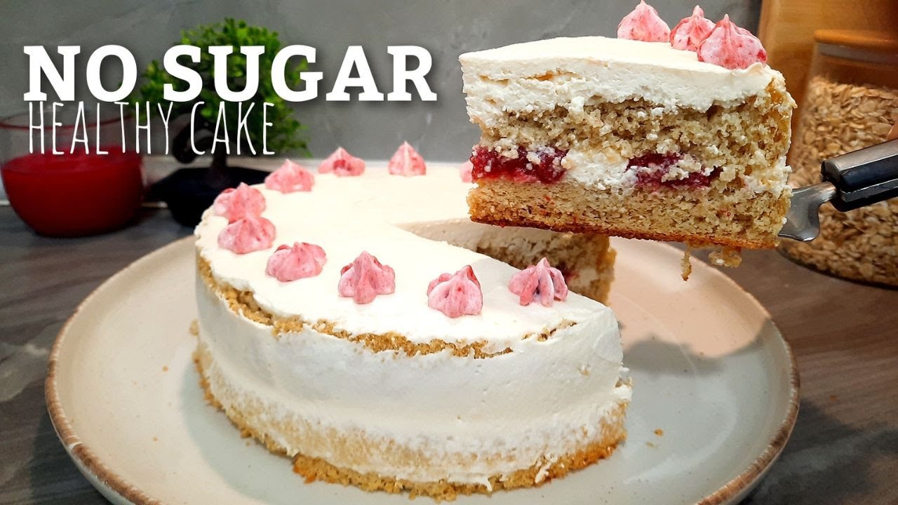 Sugar Free, Flour Free Strawberry Cake