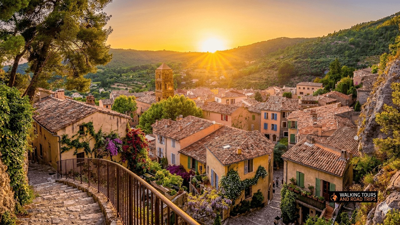 Moustiers-Sainte-Marie France - Provence's Most Beautiful Village Walk 4K