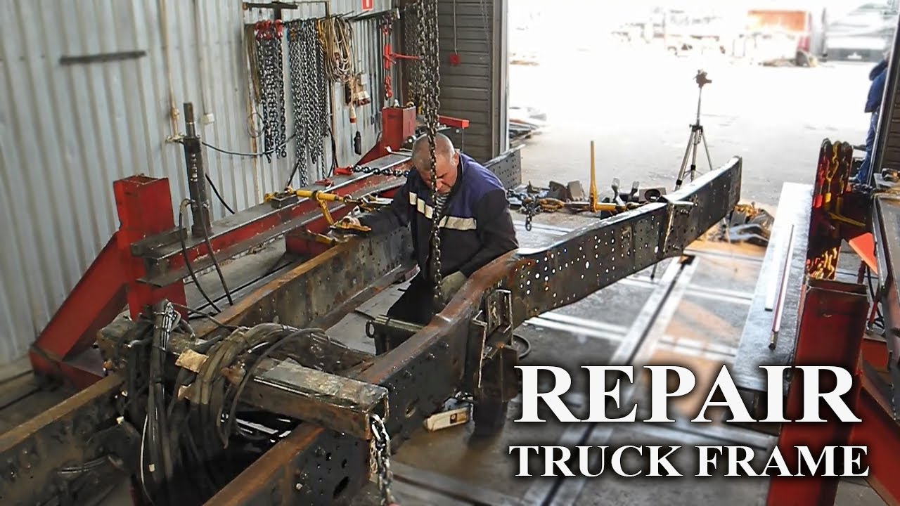 СЛОЖНЫЙ РЕМОНТ РАМЫ ГРУЗОВИКА / DIFFICULT TRUCK FRAME REPAIR