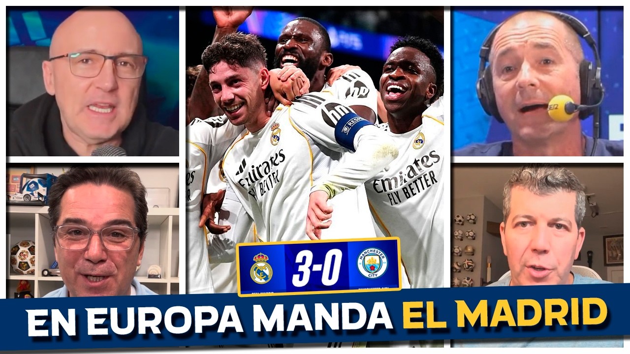 ¡La Prensa Mundial alucina! Madrid 3-0 City y triplete de Valverde