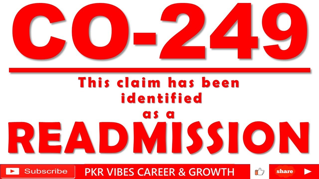 #READMISSION DENIAL IN MEDICAL BILLING #CO249 #medicalbilling #denialmanagement #rcmbusiness