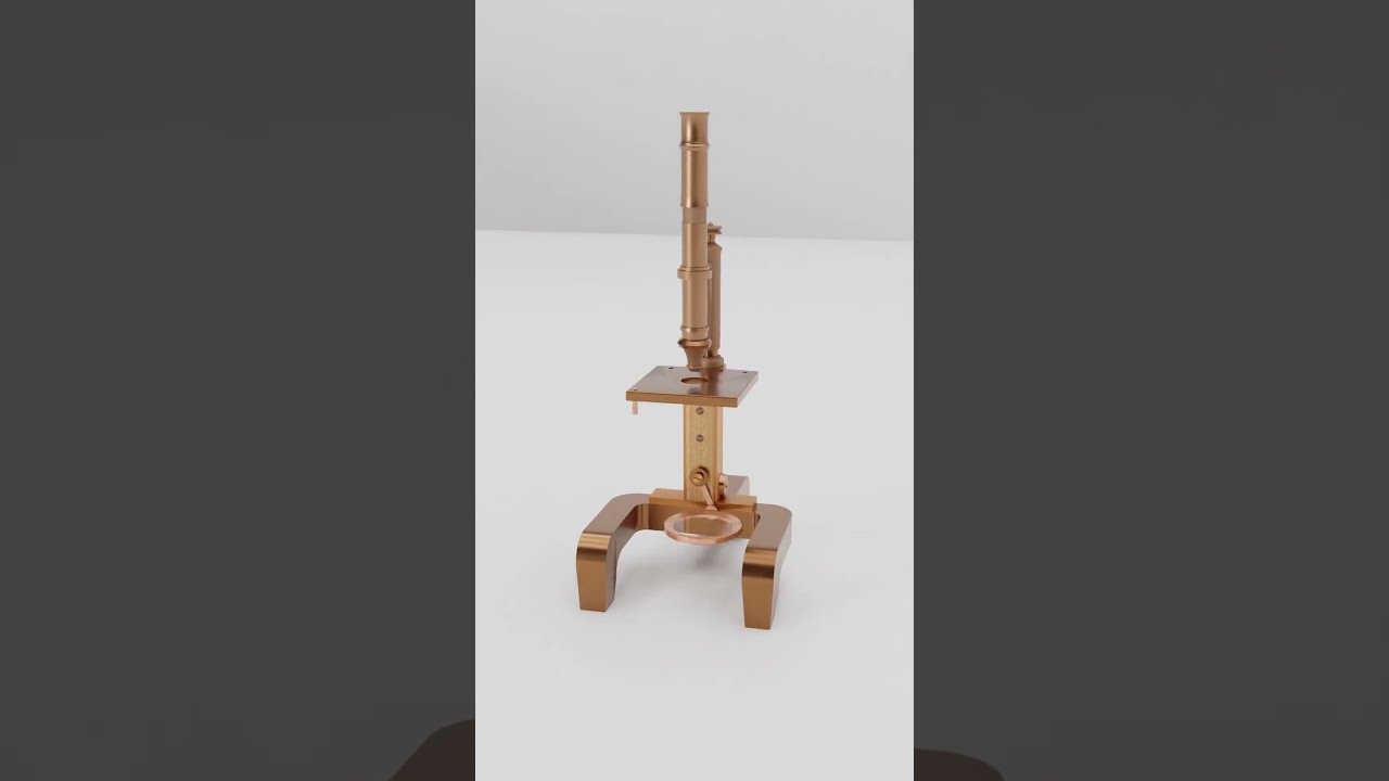 Vintage Microscope 3D Model