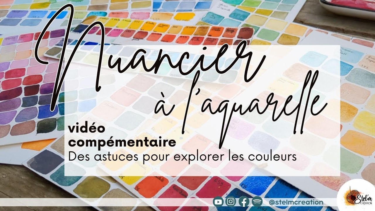 Débuter l'aquarelle : Nuancier et astuces pour explorer les couleurs et pigments
