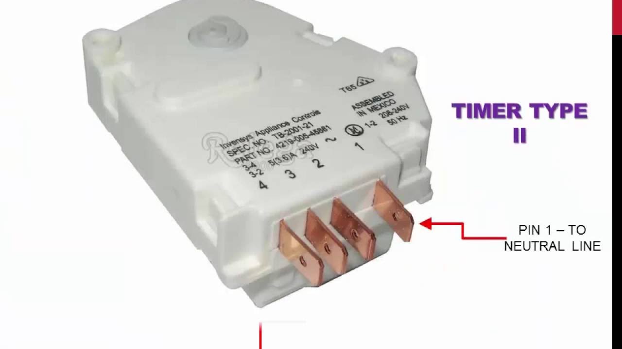 TIMERS FOR REFRIGERATOR TYPE NO FROST
