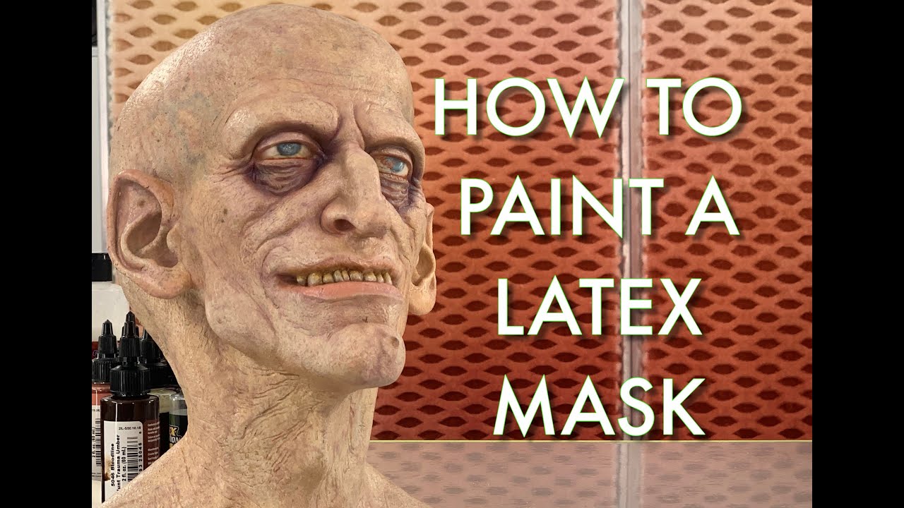 HOW-TO PAINT A LATEX MASK Part 4