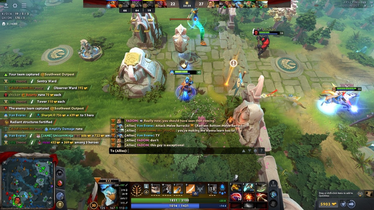KEZ 1V3 DOTA 2