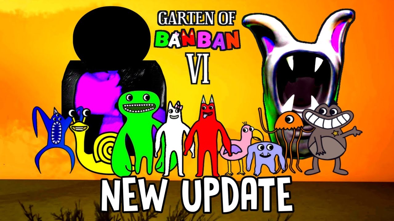 GARTEN OF BANBAN 6 - Новое БОЛЬШОЕ ОБНОВЛЕНИЕ с НОВЫМИ ОФИЦИАЛЬНЫМИ МОНСТРАМИ в ROBLOX 😃 (Eng)