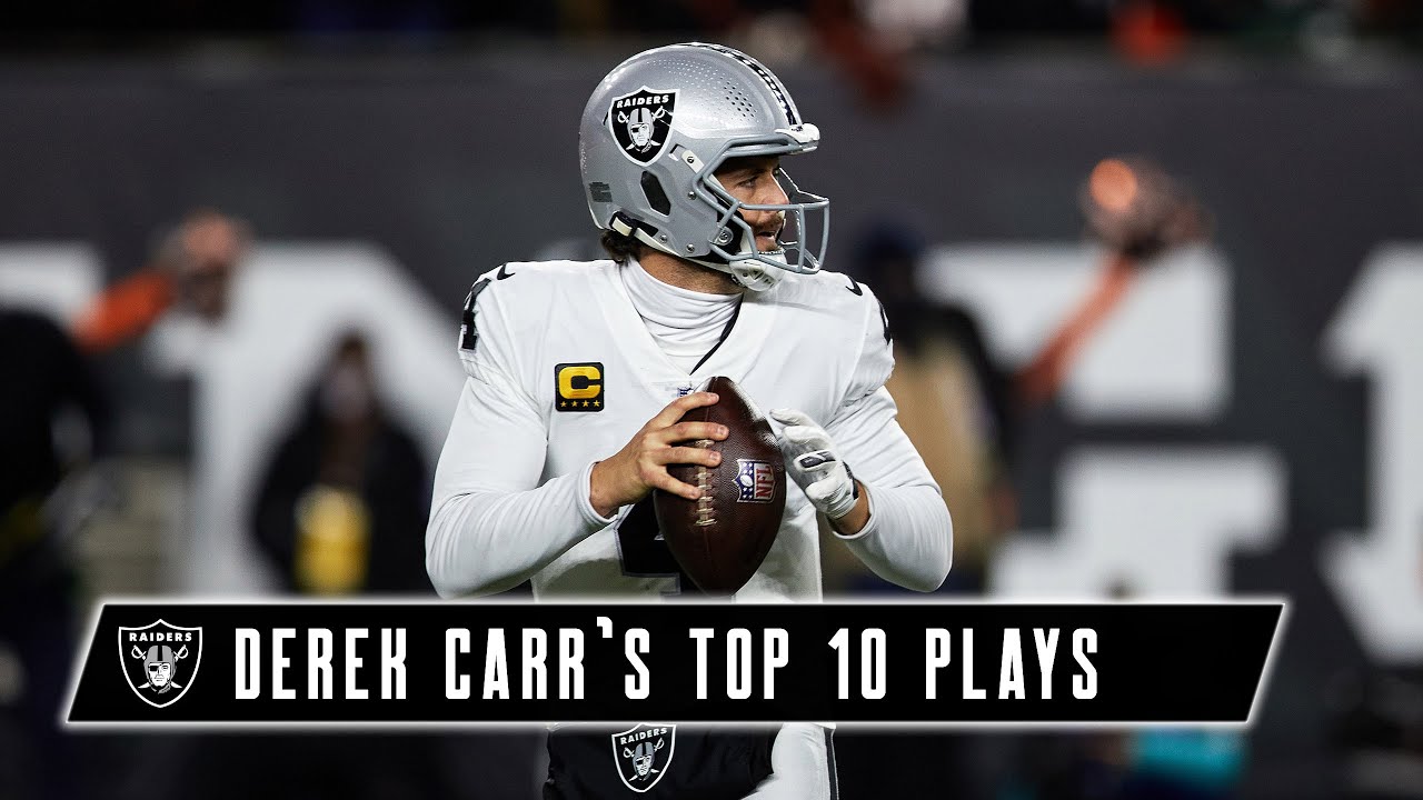 Derek Carr&rsquo;s Top 10 Plays From the 2021 Season | NFL Highlights | Raiders