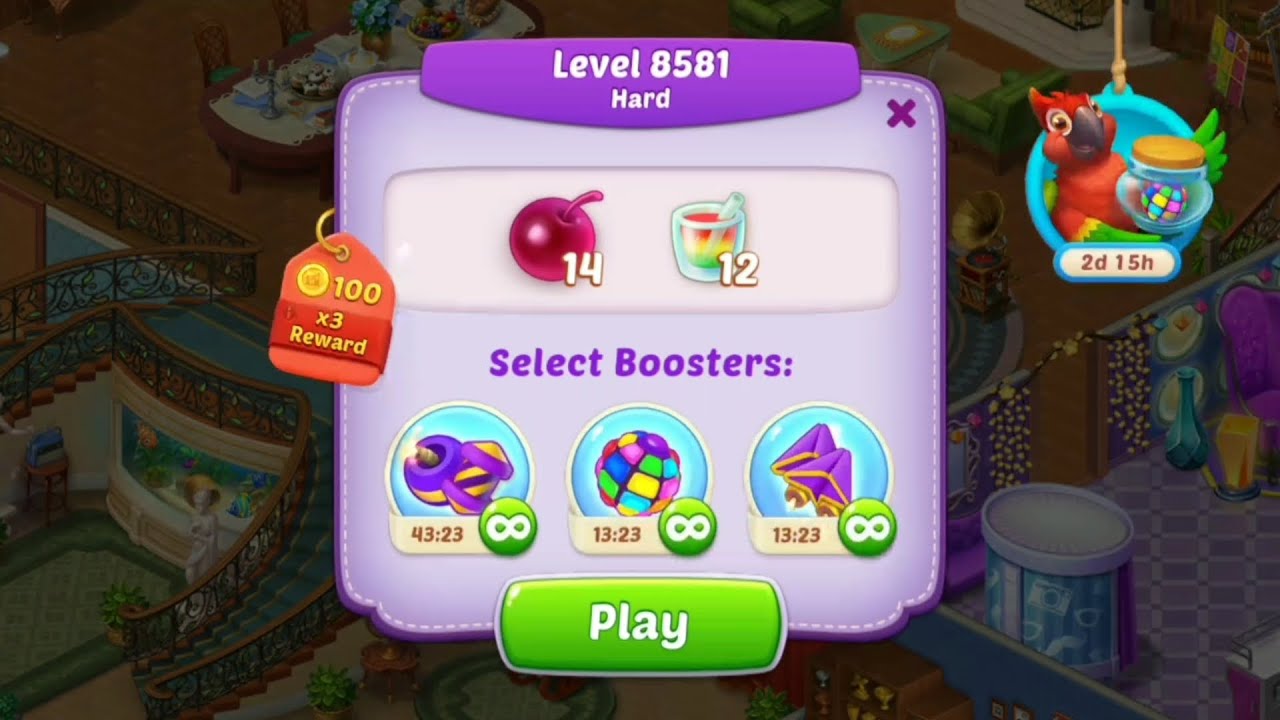 Homescapes Level 8581-8600 Epic Win: No Boosters Needed