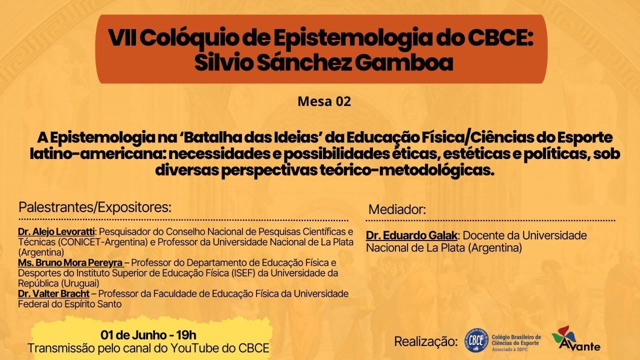 VII Colóquio de Epistemologia do CBCE:  Silvio Sánchez Gamboa