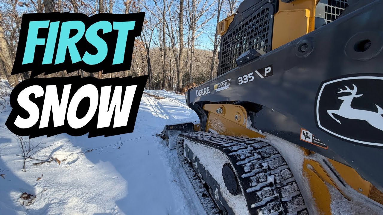 Plowing Snow Off Our Driveway with the 335P