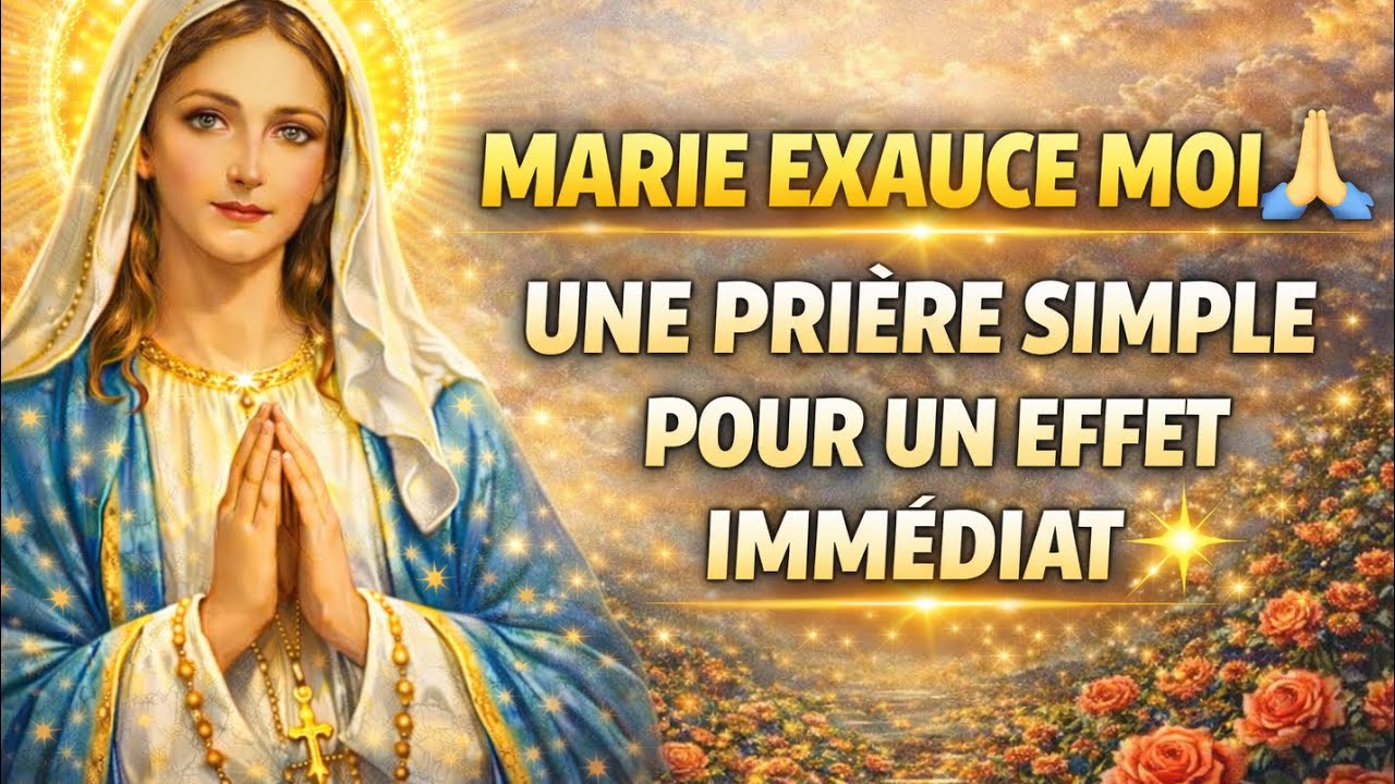 VIERGE MARIE, EXAUCE-MOI 🙏 La PORTE Qui Était FERMÉE va S’OUVRIR AUJOURD’HUI 🌟