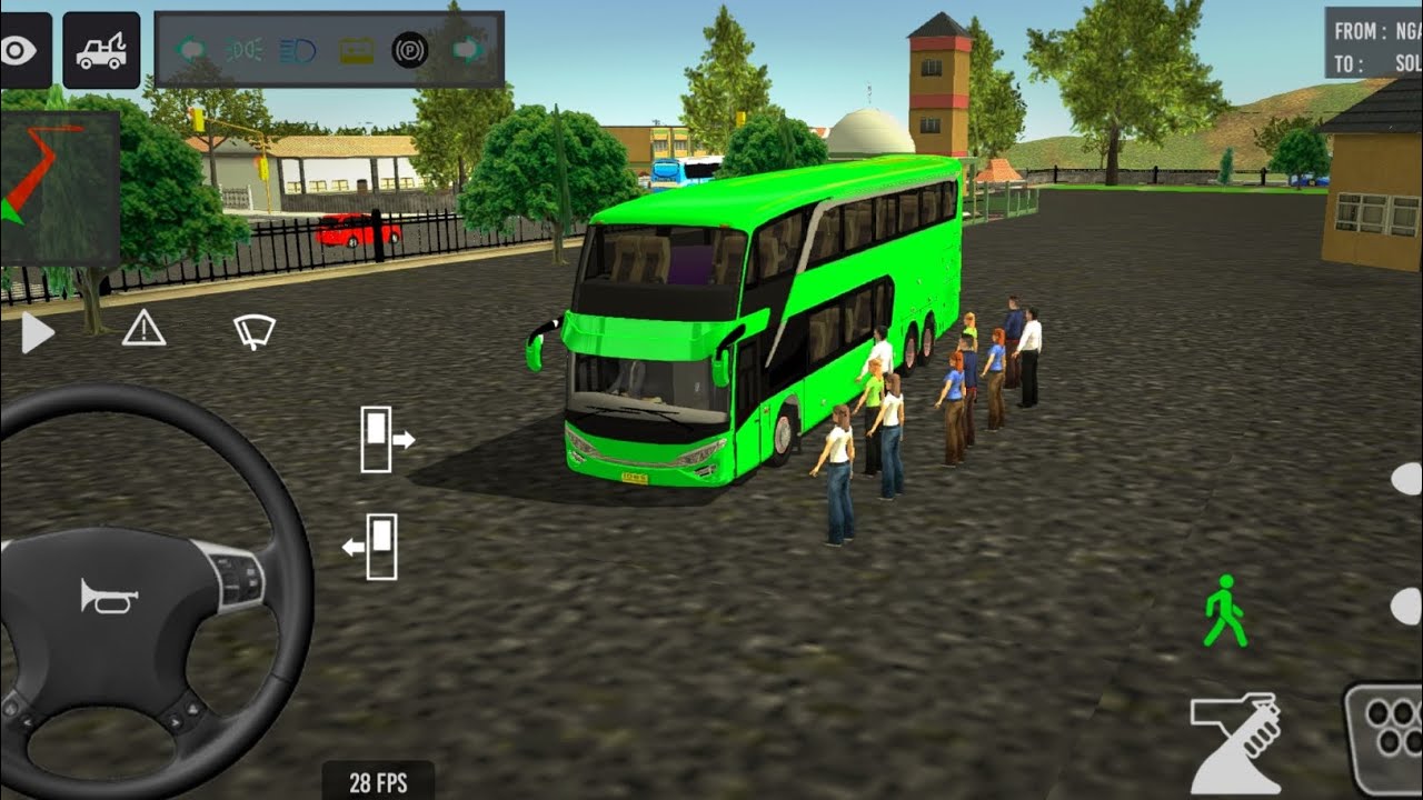 Bus Simulator : Indonesia 🧑‍🎓☢️ | Indonesia Bus Simulator Game | Bus Driving Game 