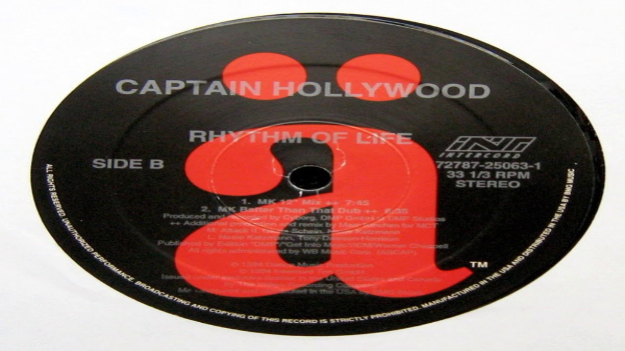 Captain Hollywood - Rhythm Of Life (MK Better Than That Dub)