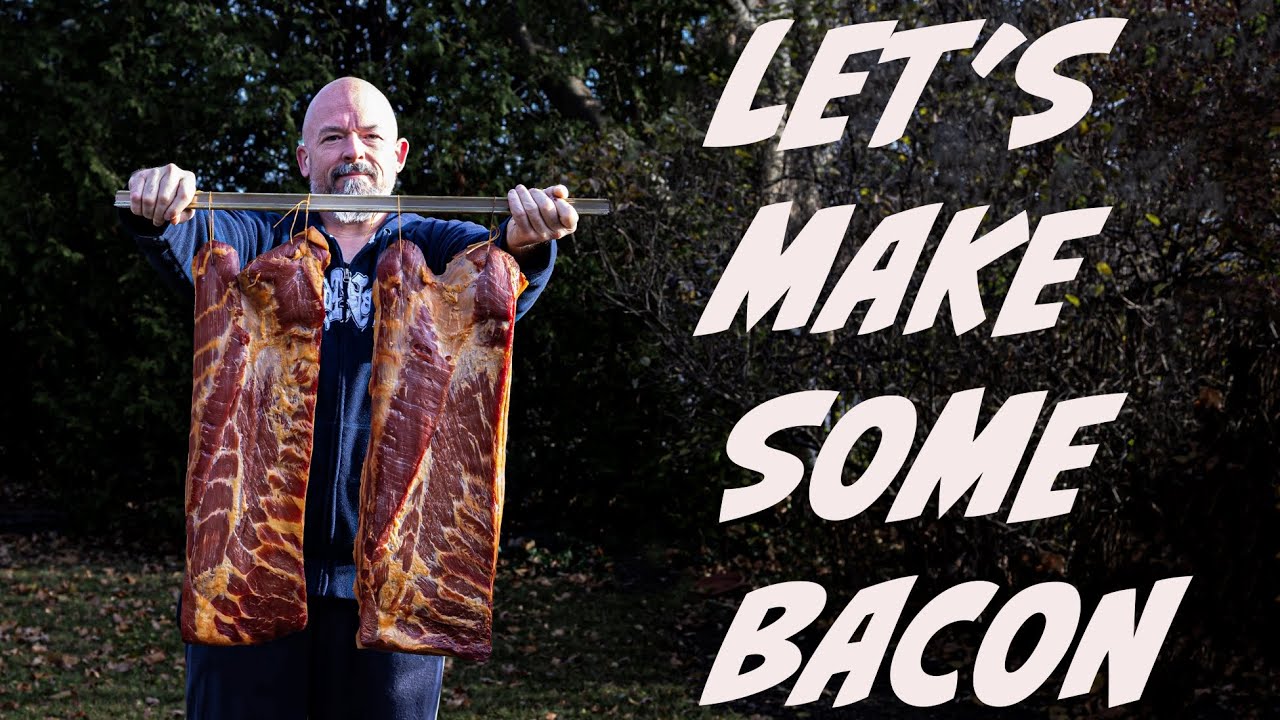 MAKING BACON AT HOME - COLD SMOKED, DRY CURED BACON ... making Bacon in an offset smoker