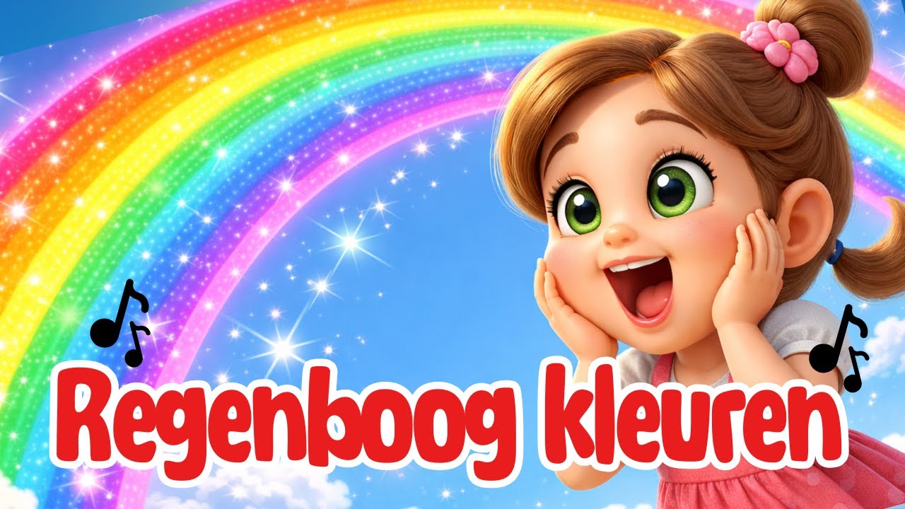 Kijk, de regenboog! 🌈 | Kleurenliedje voor peuters en kleuters