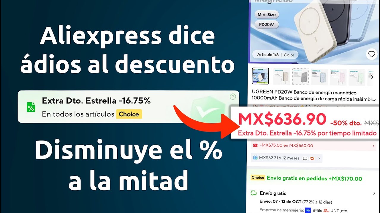 Mala noticia: ALIEXPRESS REDUCE el DESCUENTO por los IMPUESTOS &iexcl;Tocar&aacute; pagar!
