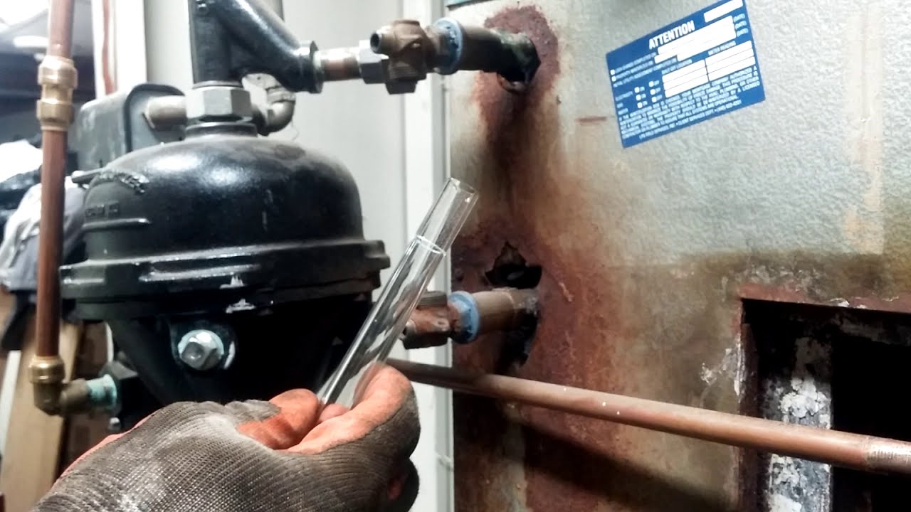 Cutting a Sight Glass Tube to Fit on a Steam Boiler