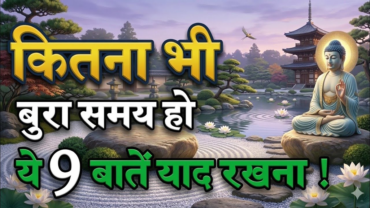 कितना भी बुरा समय हो, बुद्ध की ये 9 बातें याद रखना Life-Changing Lessons Motivational &Inspirational