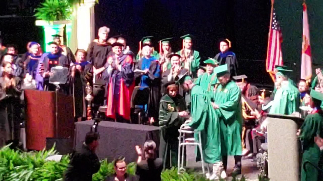 Walking for my bachelor of mechanical engineering 12-8-18