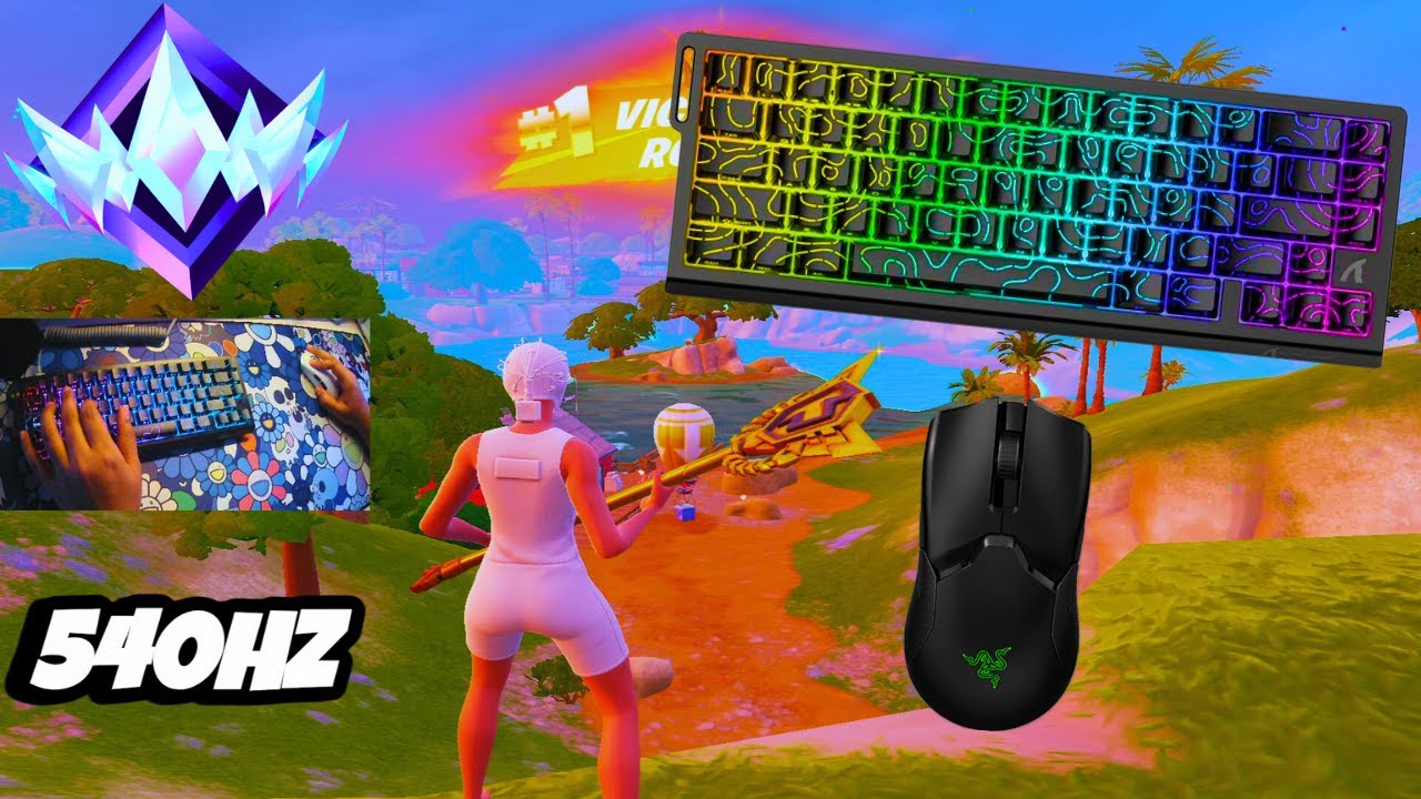 Attack Shark X68HE ASMR 🤩 Unreal Ranked 💰Satisfying Keyboard Fortnite 540 FPS Smooth 4K
