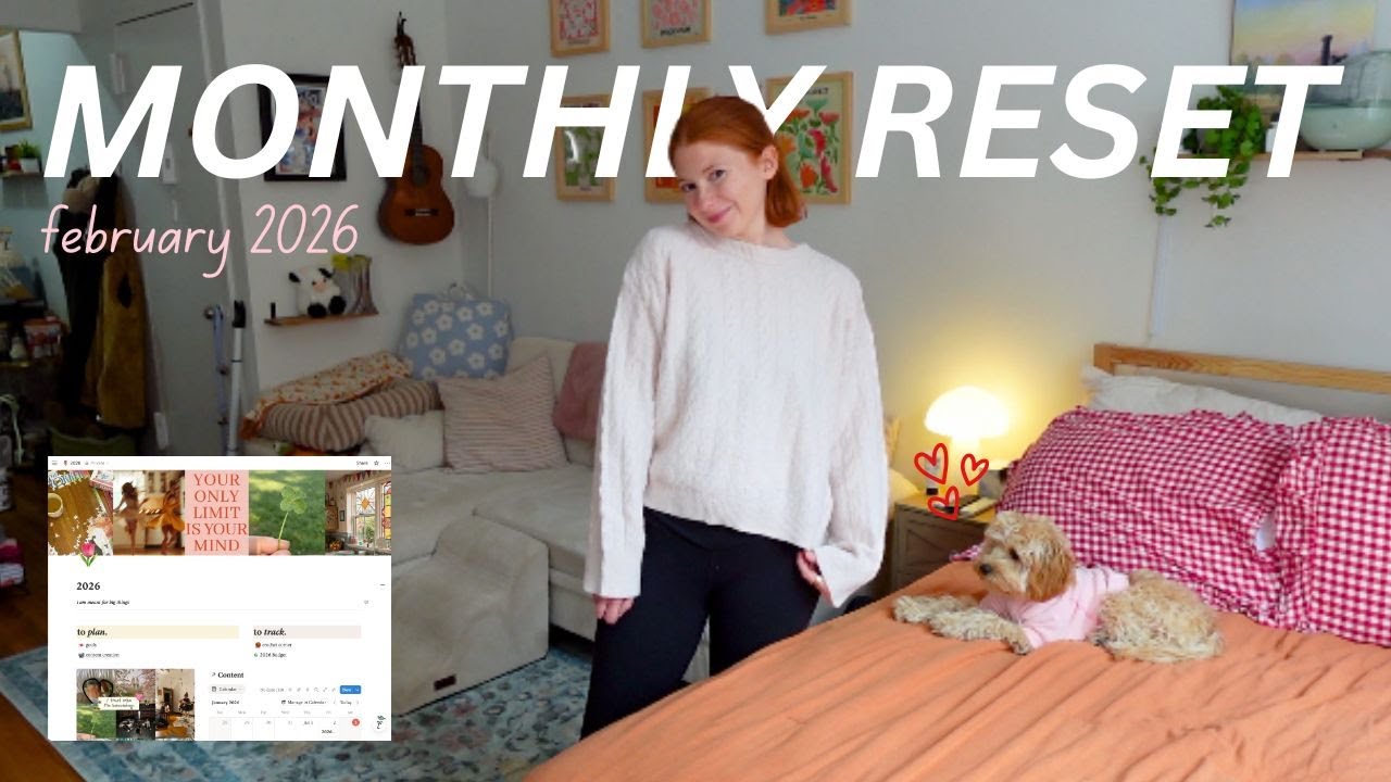 FEBRUARY RESET in My Studio Apartment  | cozy meals, wellness & NYC life