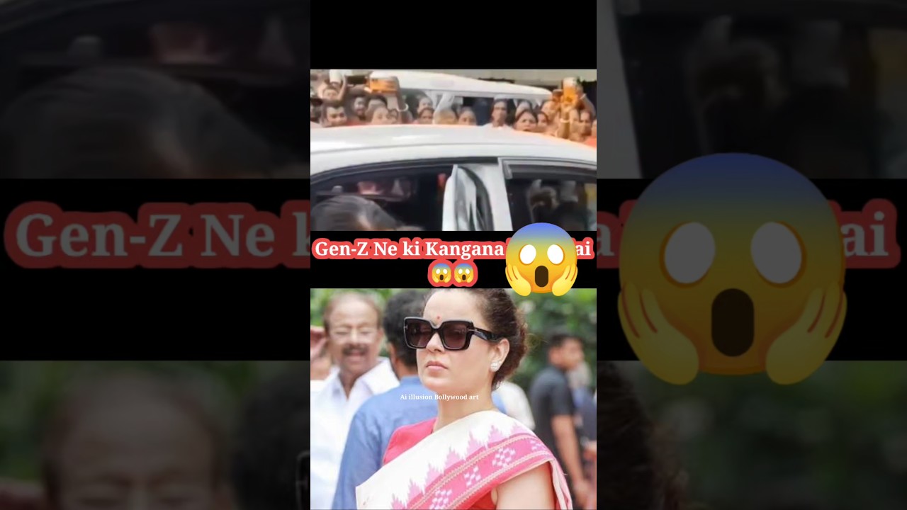 Gen Z Ne ki kangana ki pitai video viral #kanganaranaut #kangana #viral #viralvideo #shorts