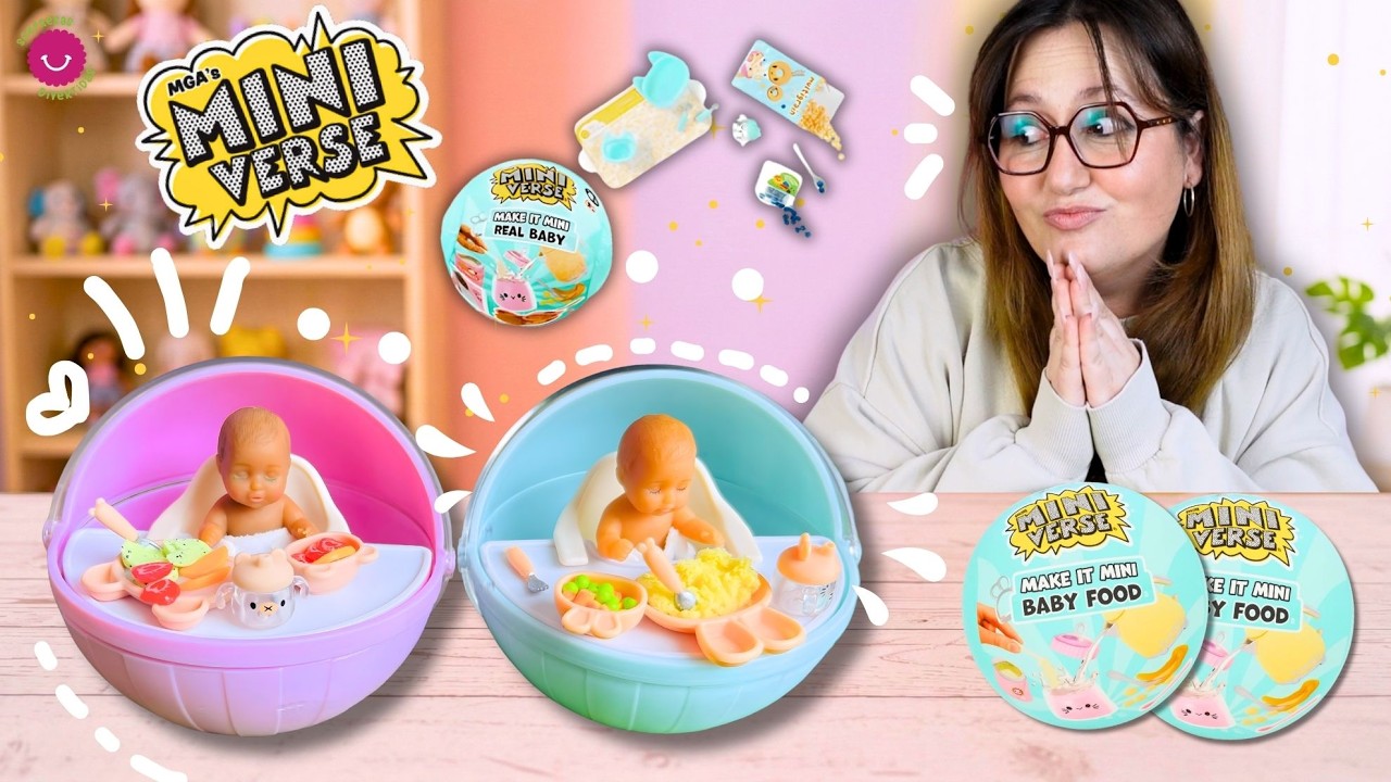 Mini BEBÉS de Silicona con COMIDA REAL 🐣  ¡Abro BOLITAS SORPRESA de Make it Mini Baby Food!