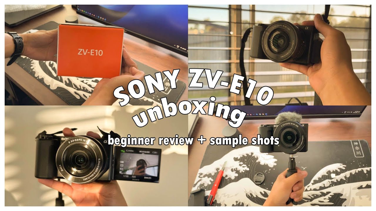 My first vlog camera 📸 Sony ZV-E10 unboxing + test (best for beginners & content creators) 2025