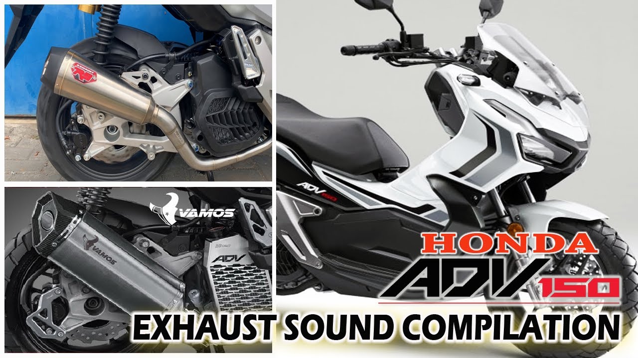 NEW HONDA ADV150 Exhaust Sound Check 2024 : Yoshimura SC Proj R9 Akrapovic Vamos Ixil Stock Sound