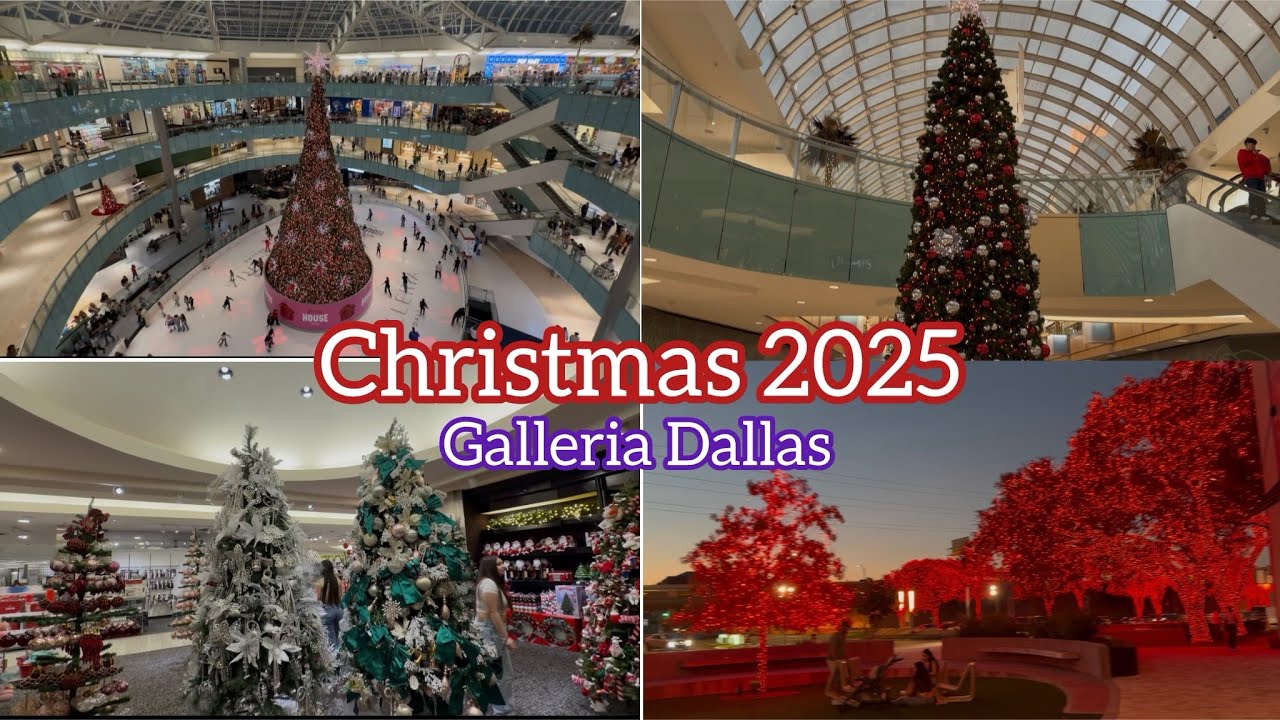 Biggest Christmas tree in the 🇺🇸 at Galleria Dallas| Largest indoor Christmas tree 2025 # Christmas