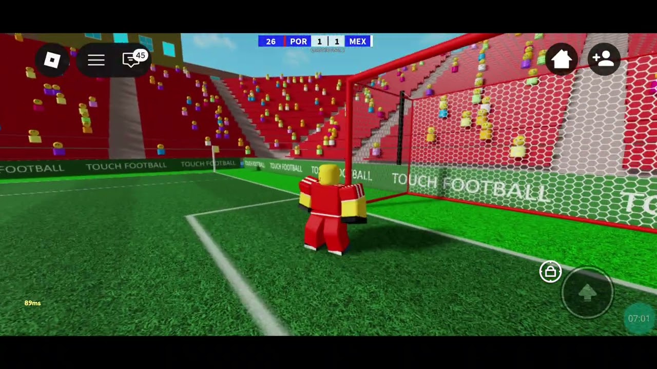 I am trying to get to Rank 50 part 3 #touchfootball #roblox 