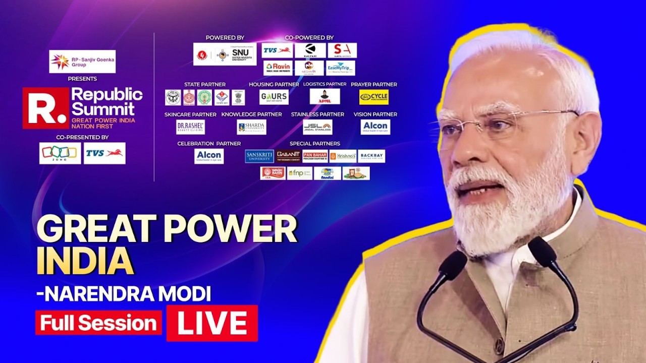 PM Modi At Republic Summit 2026 LIVE: PM Leads India's Biggest Gathering of Leaders & Changemakers