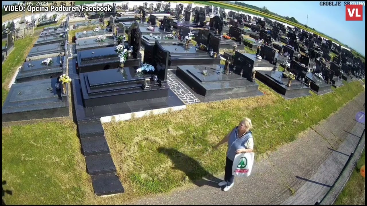 Uhvaćena na djelu: Žena usred dana krala s cvijeće s grobova, općina moli za pomoć