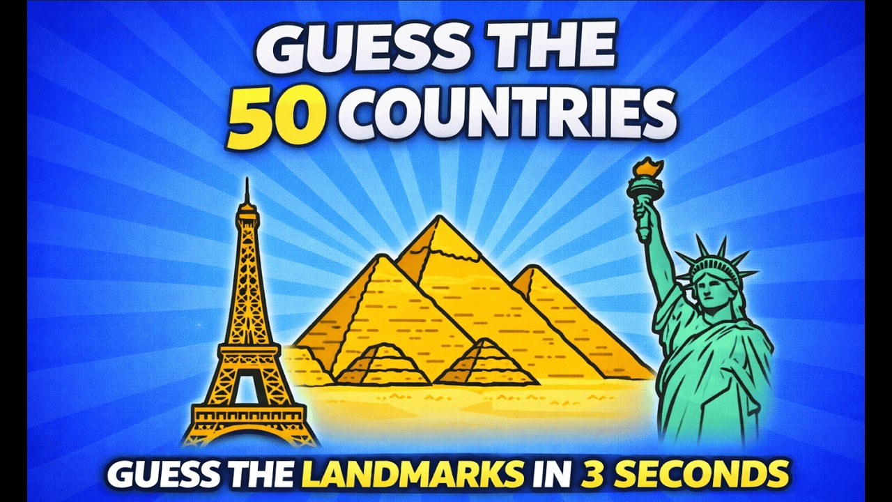 Guess the 50 Countries by the Famous Landmark!