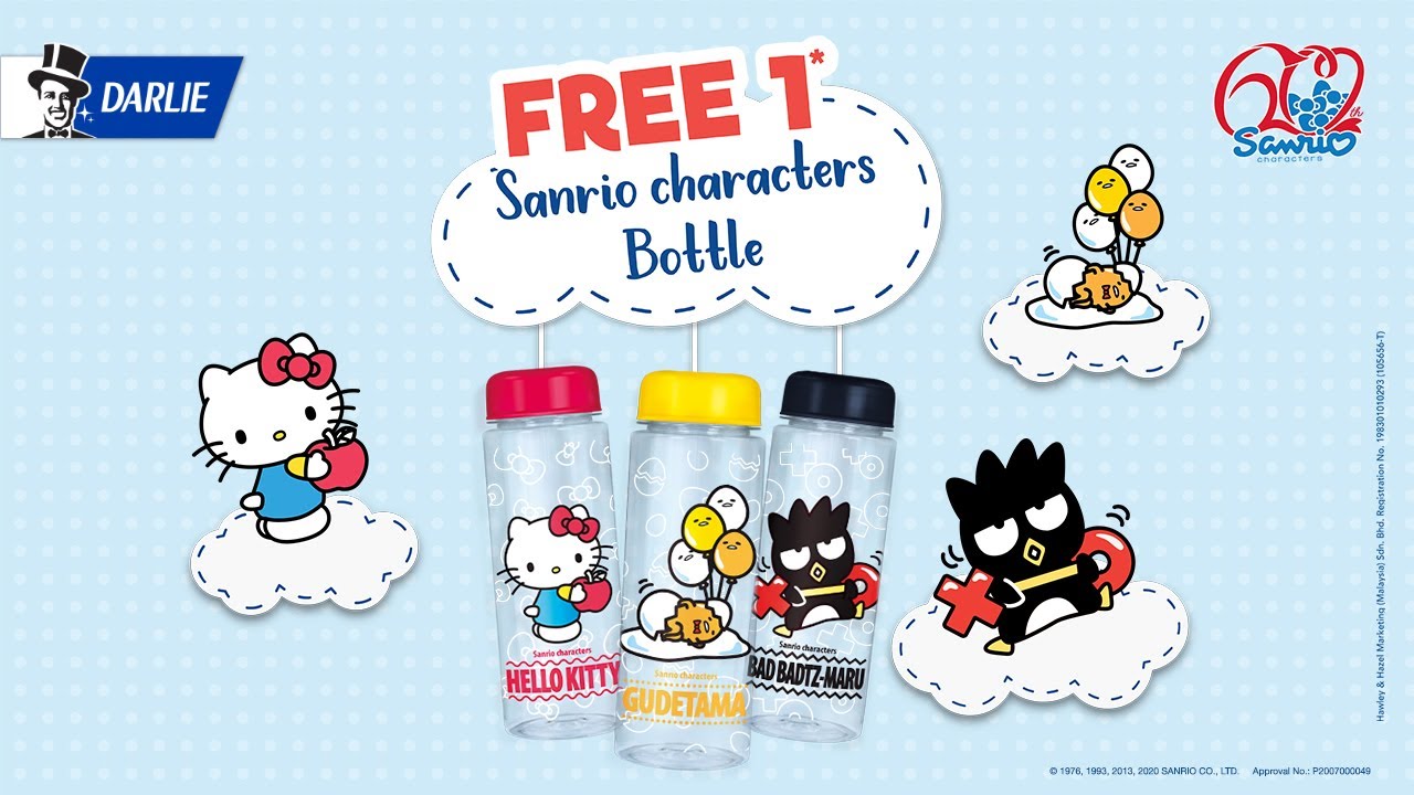 Darlie x Sanrio: FREE bottles! Collect All Today!