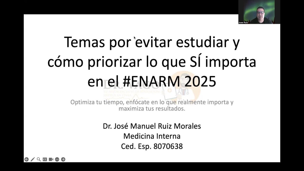 LIVE: ENARM - Temas a EVITAR estudiar y cómo priorizar lo que SÍ IMPORTA.