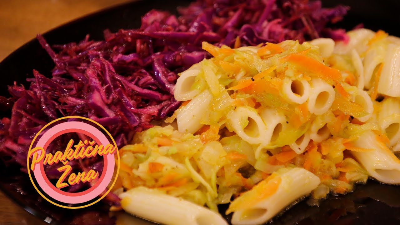 Praktična žena – 1. Makarone sa povrćem 2. Salata sa ljubičastim kupusom