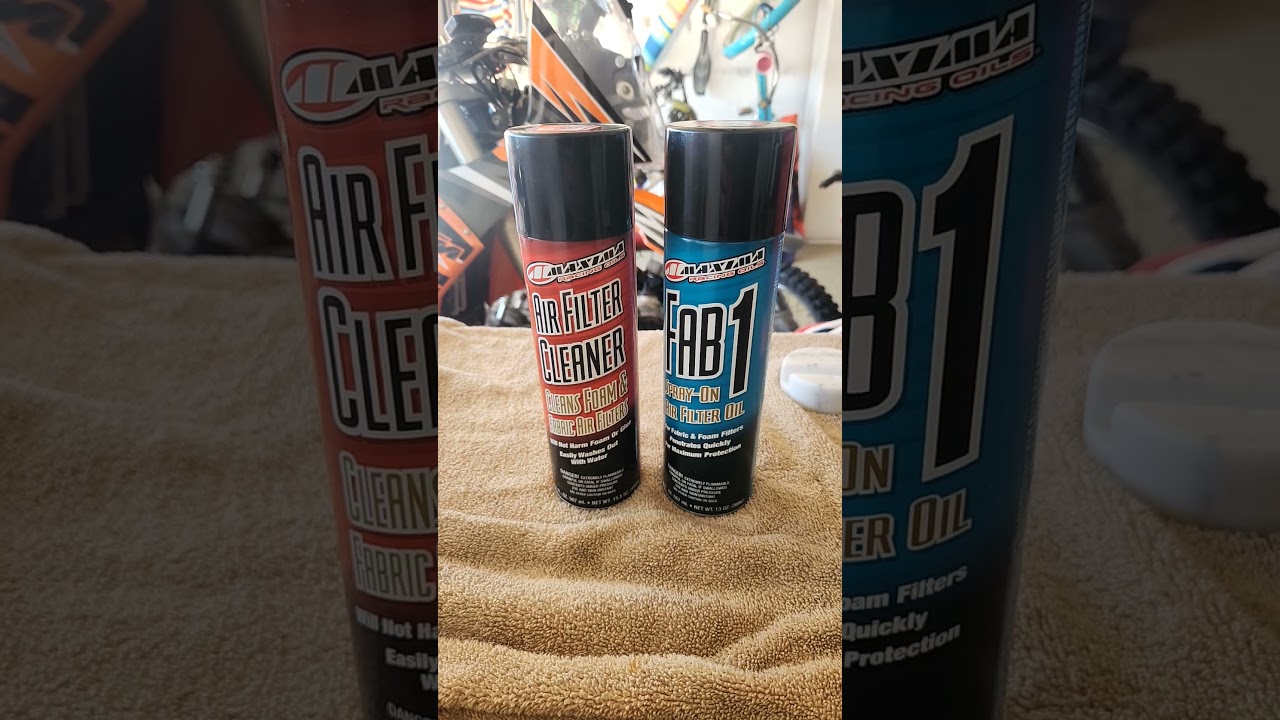 Dirtbike Air Filter Clean and Oil under $25