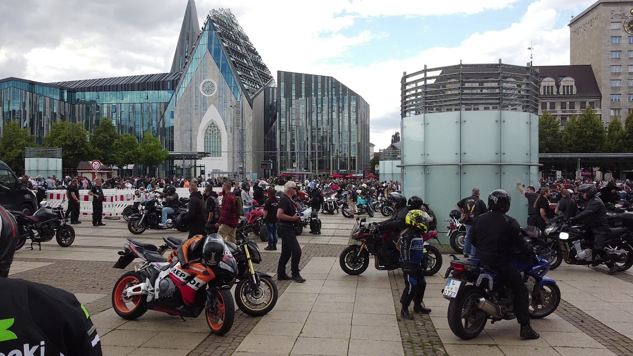 Motorrad Demo gegen das Fahrverbot Leipzig 12.07.20