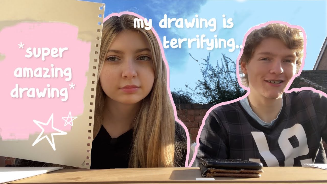 Two friends attempt to draw eachother (Q&A, mini vlog)