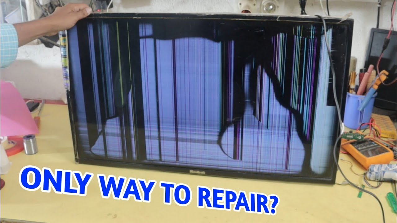 32 inch Crack Display LED TV Repairing with total cost