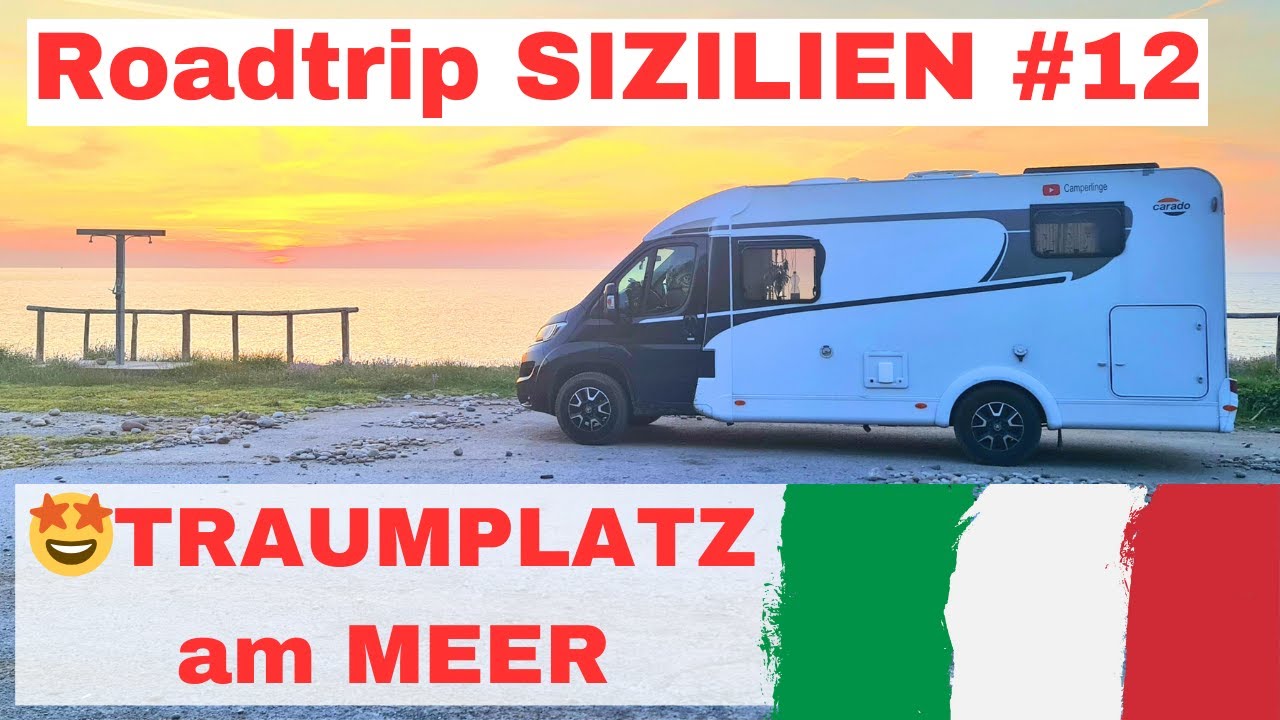 🌞 Sizilien - Schlafen direkt am Meer, einfach traumhaft, schönste Dörfer mit dem Wohnmobil