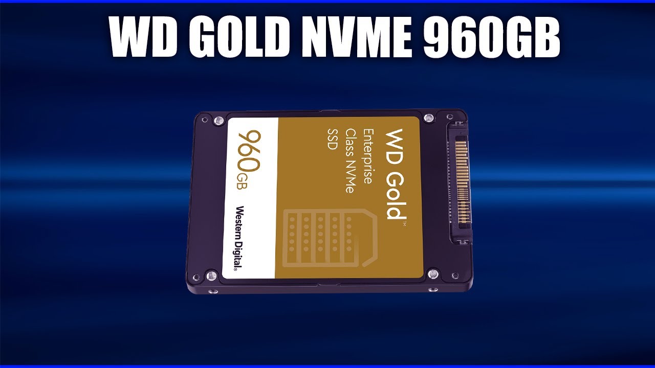 SSD-накопитель WD Gold NVMe 960GB, 1,92TB, 3,84TB, 7,68TB (WDS960G1D0D, WDS192T1D0D, WDS384T1D0D)