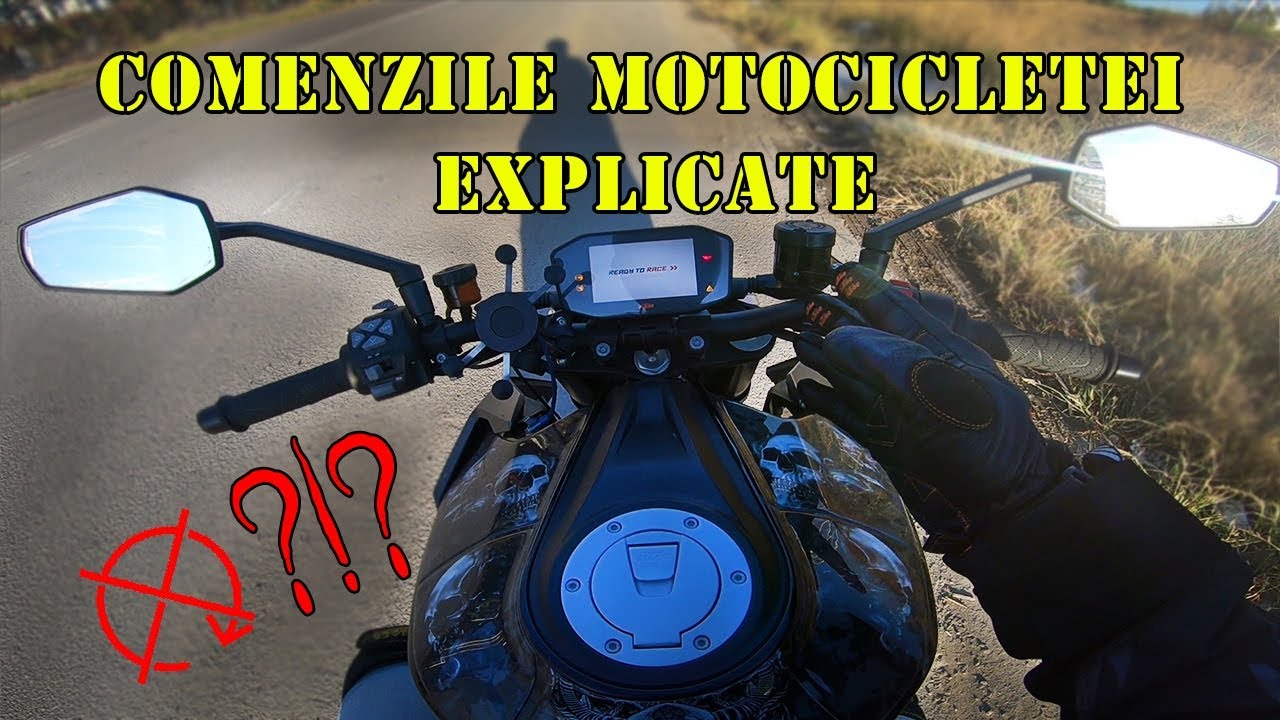Invata cum sa conduci o motocicleta Ep 1 Comenzile motocicletei explicate